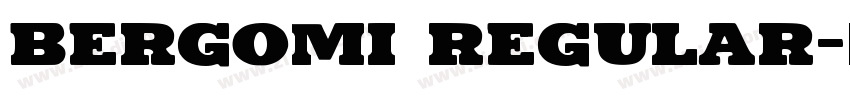 Bergomi Regular字体转换